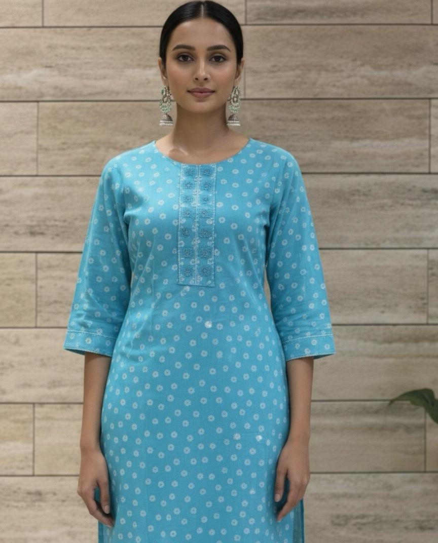 Pure cotton Dupatta set