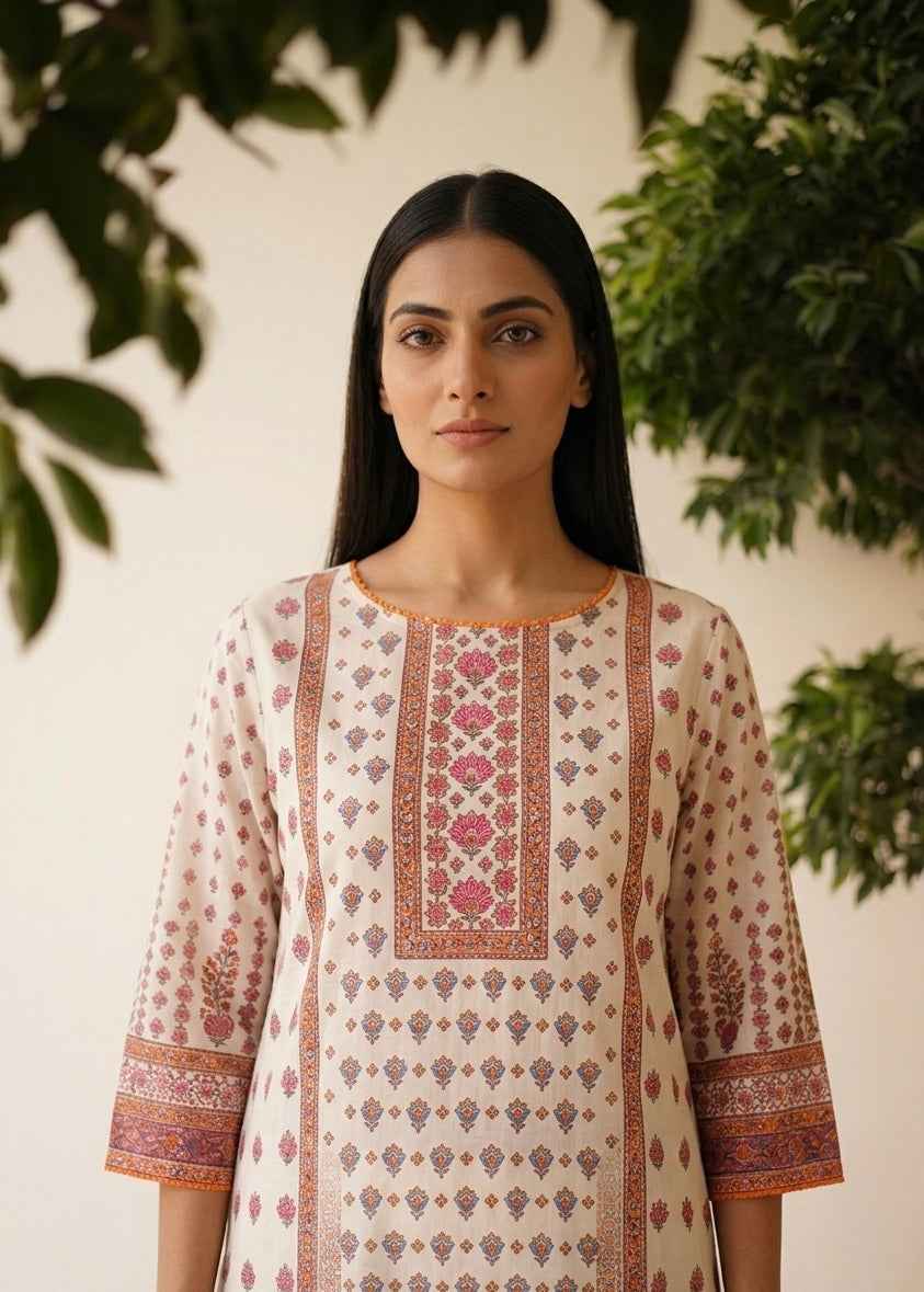 Pure Cotton Printed Dupatta Set CS0373