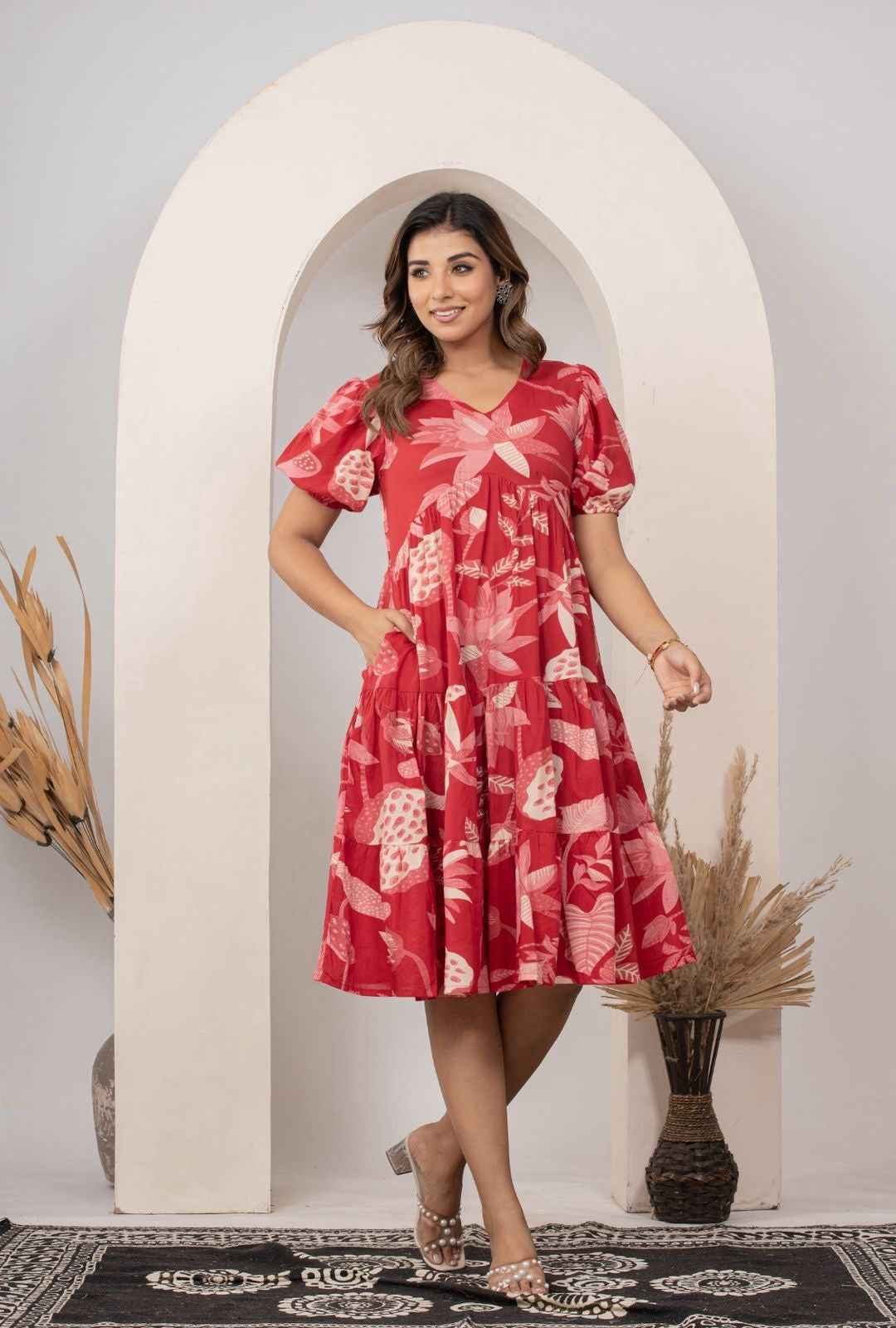 Pure cotton one piece dress SD038