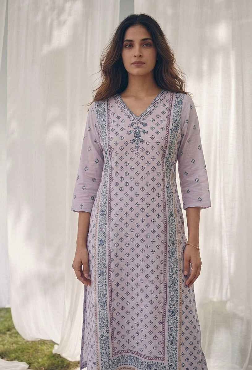 Pure Cotton Three Piece Dupatta Set