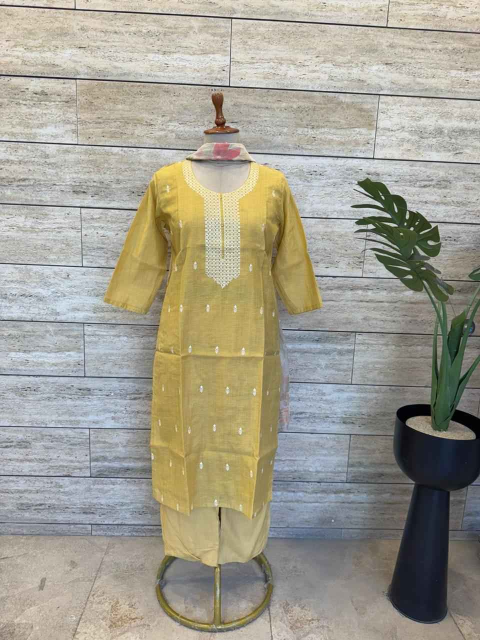 Pure Chanderi Dupatta Set