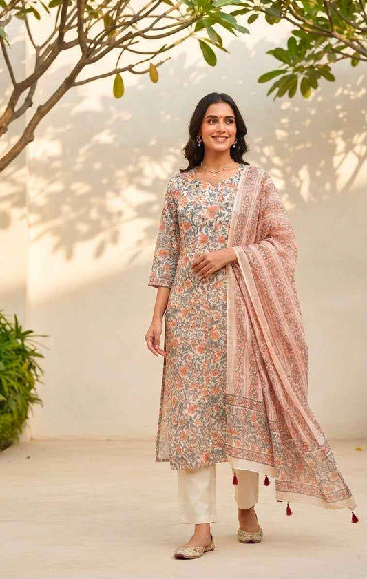 Pure Chanderi Silk Dupatta Set With Lining CHS023