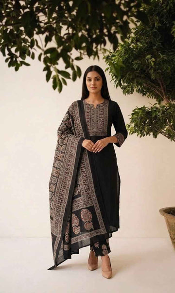Pure Cotton Printed Dupatta Set CS0372