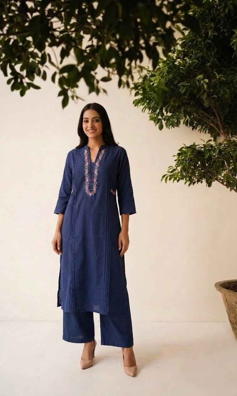 Pure Cotton Two Piece Pant Set