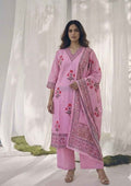 Pure Cotton Three Piece Dupatta Set