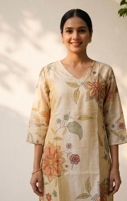 Pure Chanderi Dupatta Set