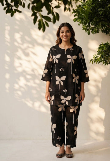Big Size Co-Ord  Set In  Cotton Fabric