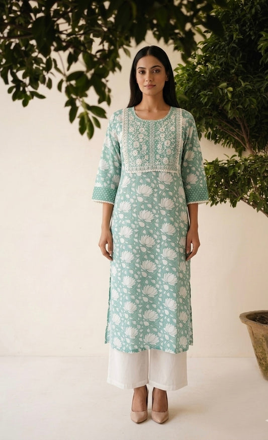 Pure Cotton Only Single Kurta Set 46