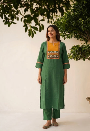 Big Size Two Piece In Cotton Fabric