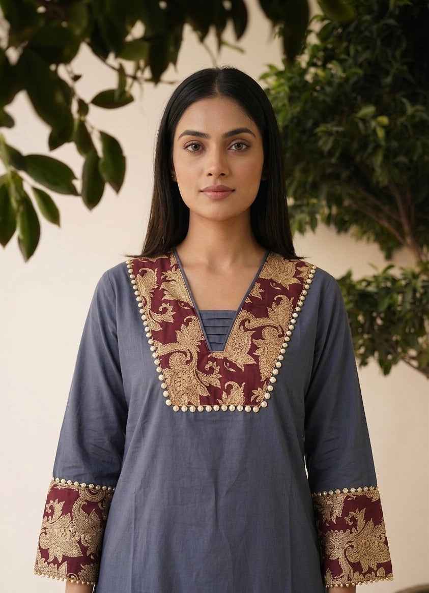 Pure Cotton Two Piece Set