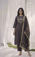 Pure Cotton Three Piece Dupatta Set