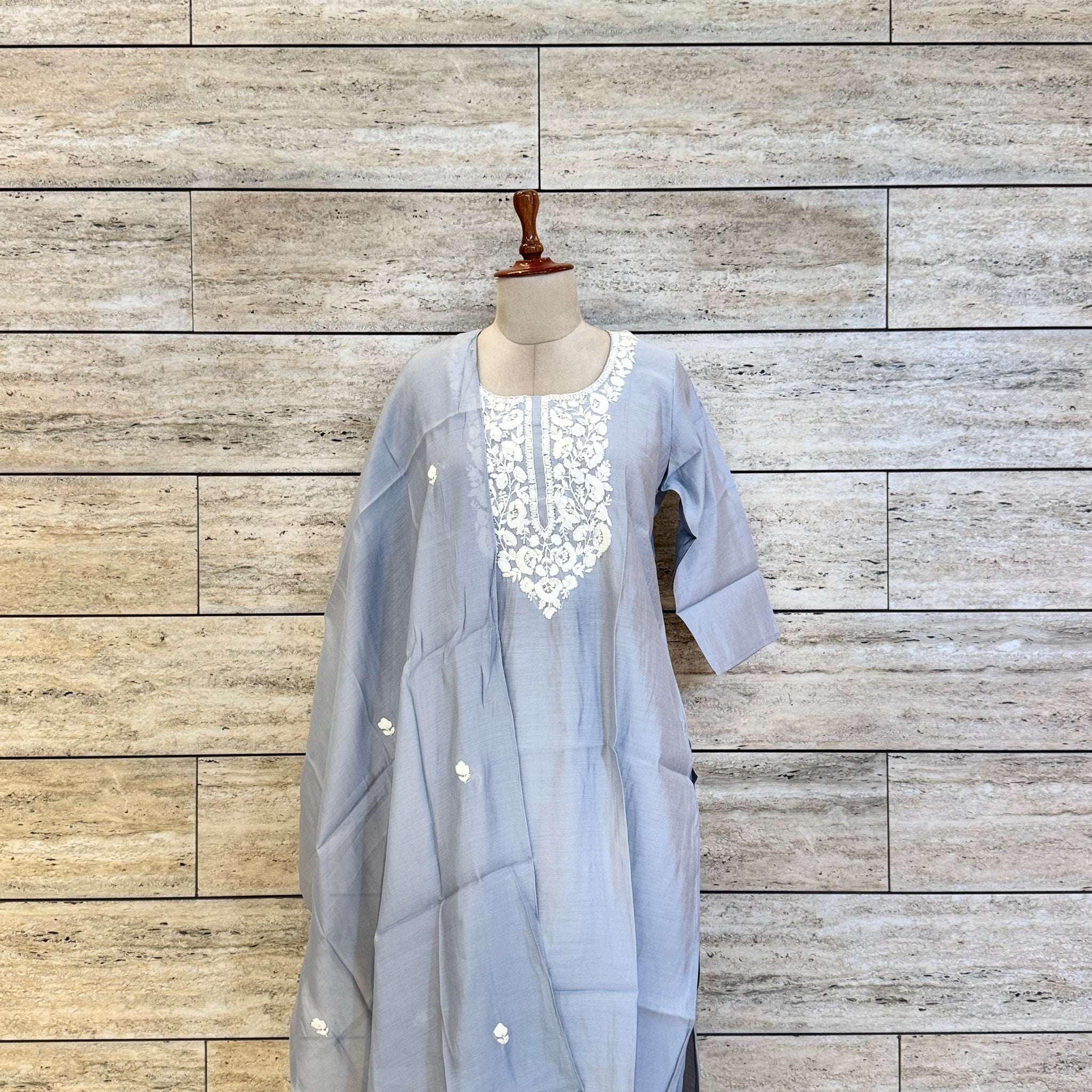 Muslin Fabric Festive Wear Dupatta Set MS006