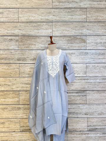 Muslin Fabric Festive Wear Dupatta Set MS006