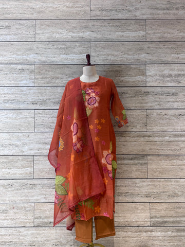 Chanderi Silk Dupatta Set - CSLK001
