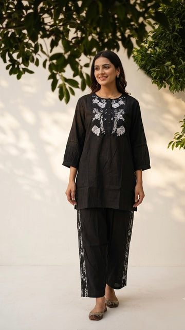 Big Size Co-Ord  Set In muslin Fabric