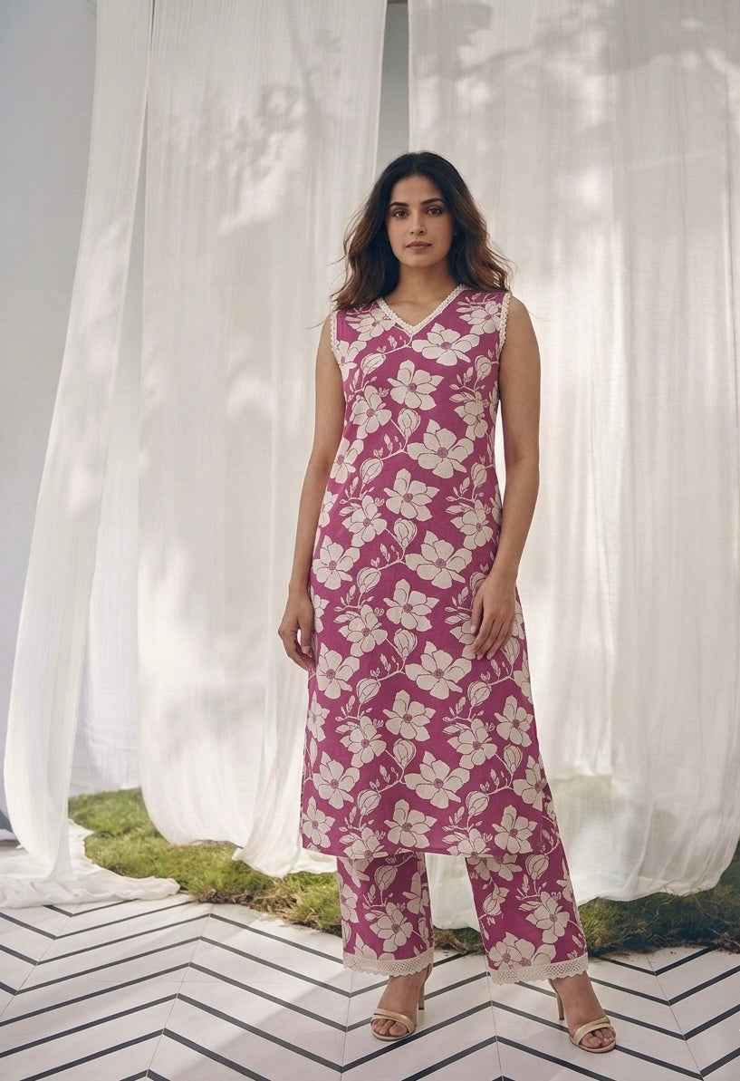 Premium Flex Cotton Two Piece Set