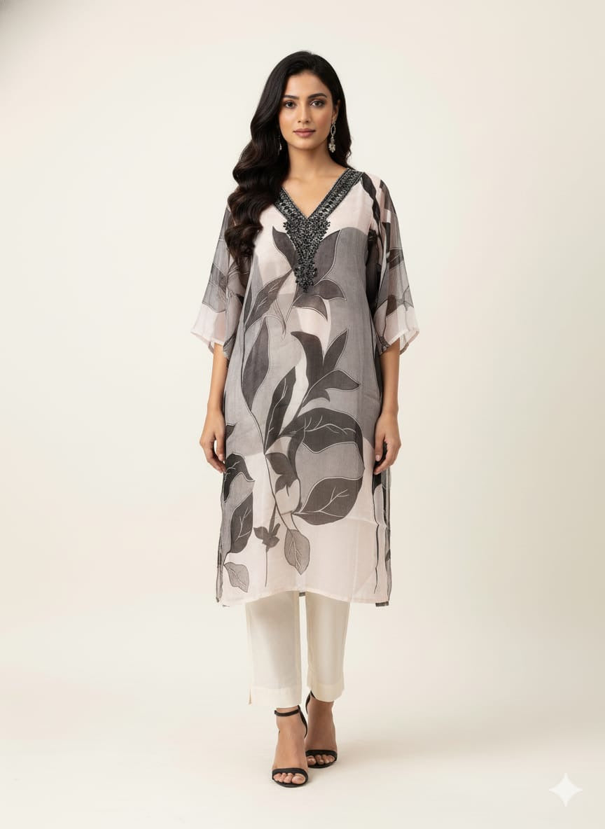 Festival Wear Three Piece Organza Dupatta Set LC0128