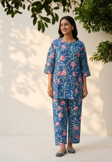Big Size Co-Ord Set In  Cotton Fabric