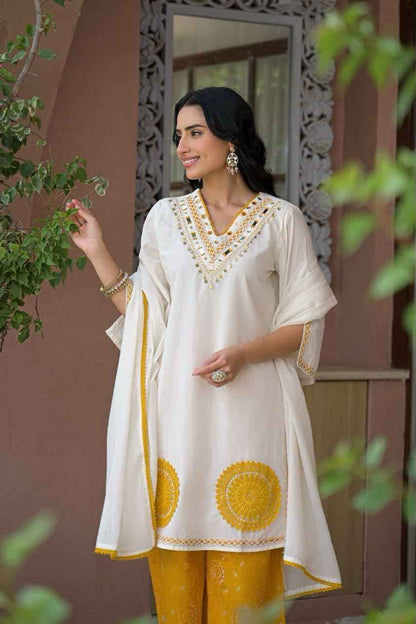 Pure Cotton Dupatta Set  CS0378