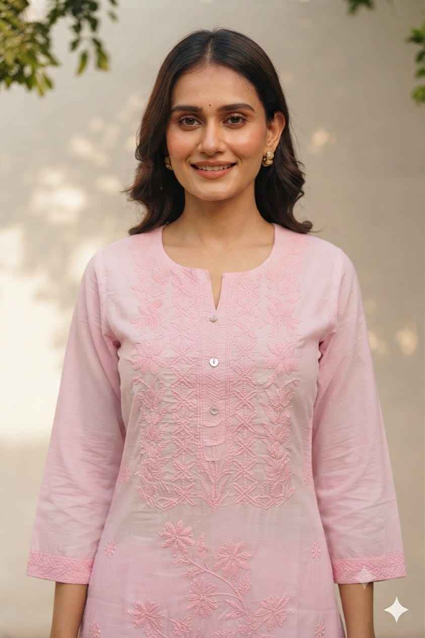 Pure Cotton pant sets with Chikankari work PS0168