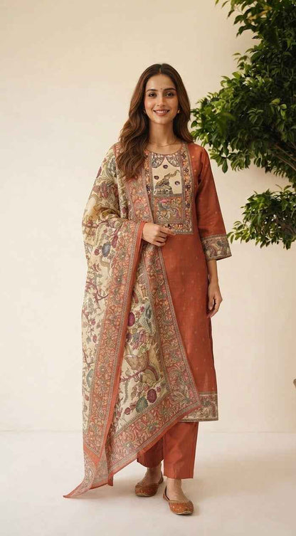 Pure Chanderi  Silk Dupatta Set CHS020