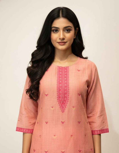 Pure chanderi slik Three Piece Dupatta Set  CS0196