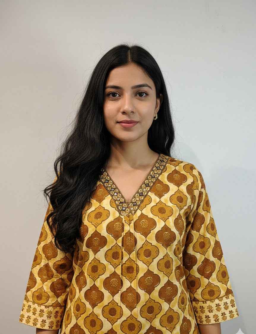 Pure Cotton Three Piece Dupatta Set  CS0200