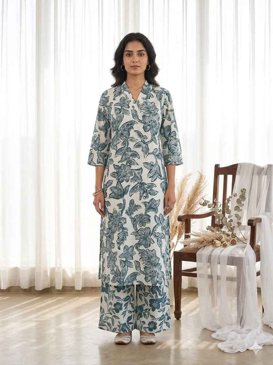 Premium cotton floral print only Kurtas LC0367