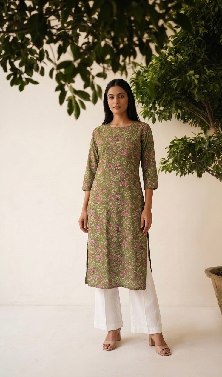 Pure Cotton Single Kurta Set 134