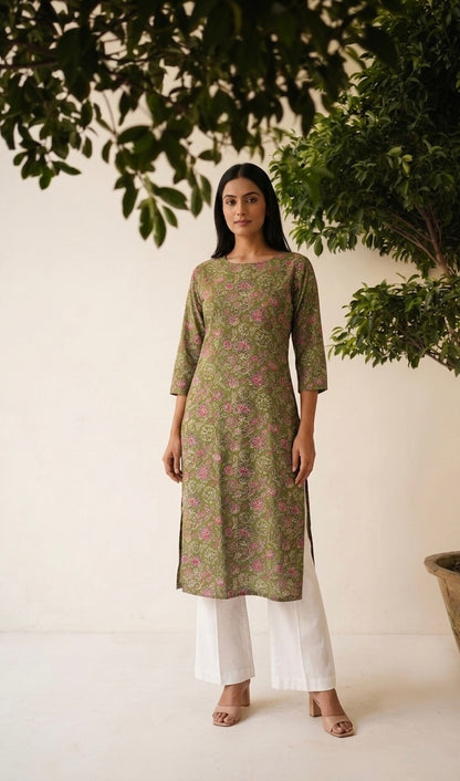 Pure Cotton Single Kurta Set 134
