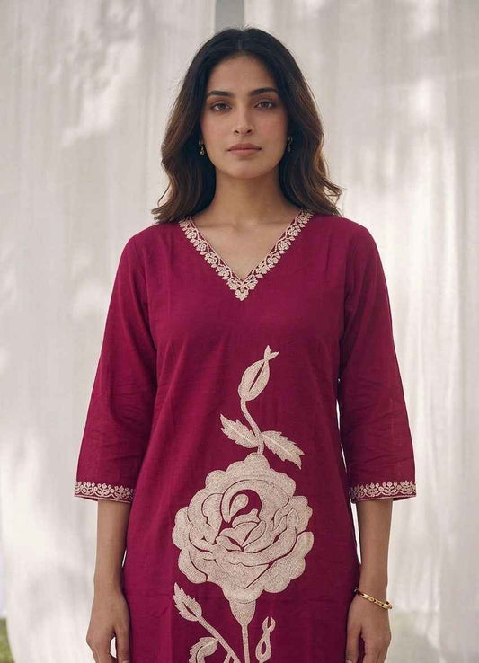 Pure Cotton Three Piece Dupatta Set