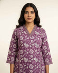 Pure Cotton  Floral Print Three Piece Dupatta Set  CS0203