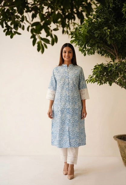 Pure Cotton  Two Piece Pant Set PSS054