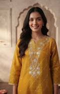 Pure Chanderi  festival wear Dupatta Set