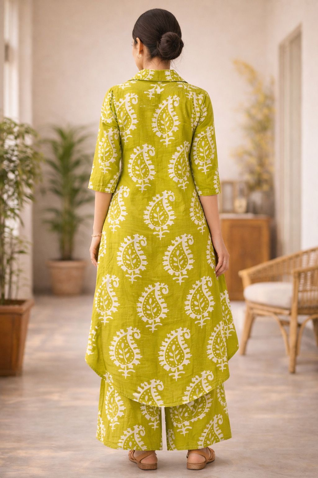 New Premium Cotton A-Line Co Ord Set COS098