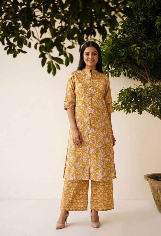 Pure Cotton Two Piece Pant Set