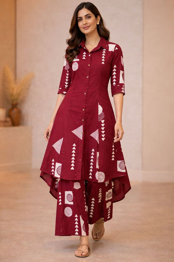 New Premium Cotton A-Line Co Ord Sets  COS099