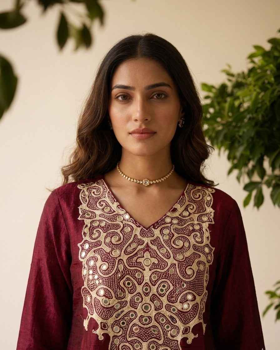 Premium Gazi Silk Two Piece set PS0182