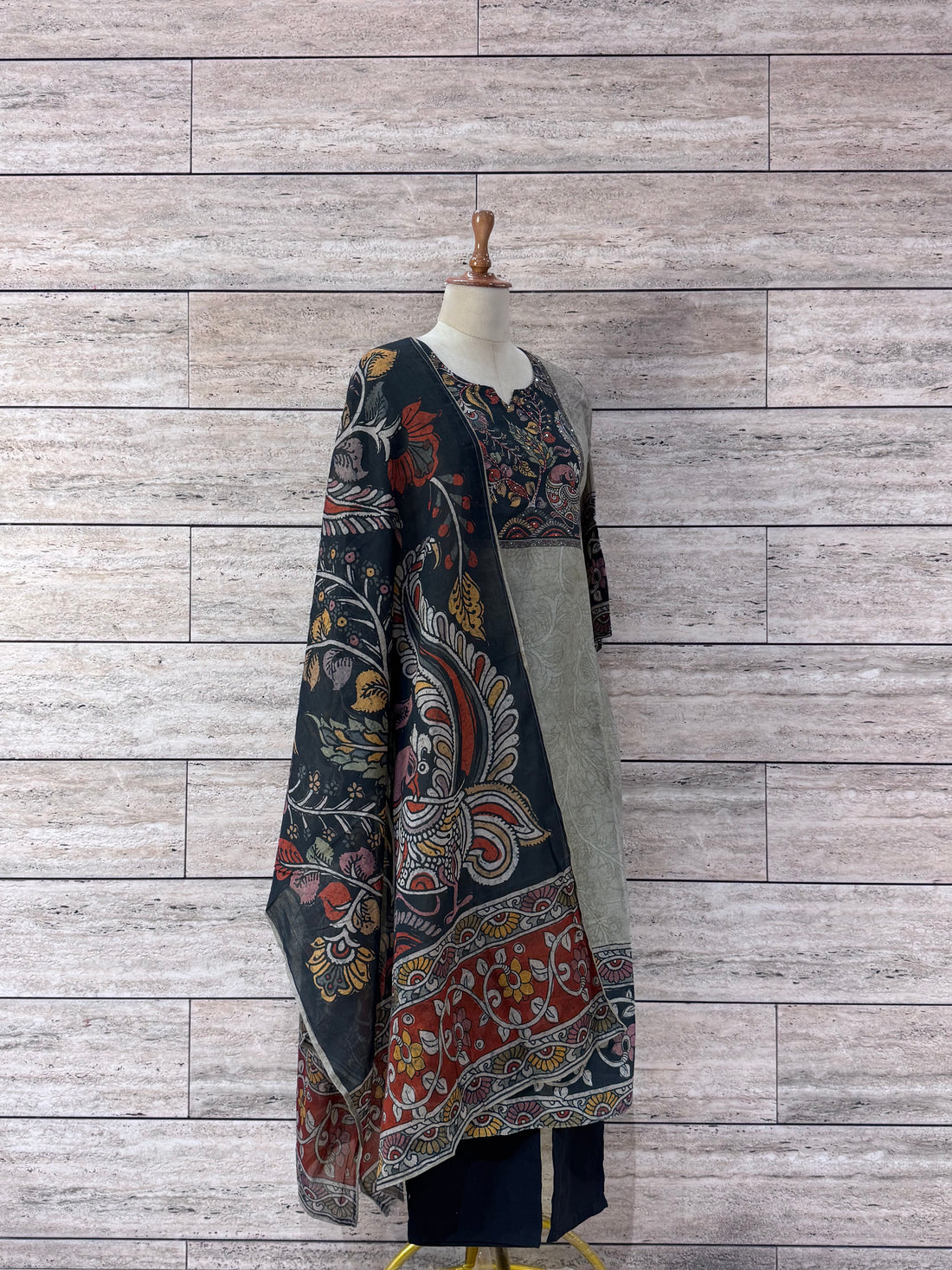 Ajrakh print pure Cotton Suit - CS059