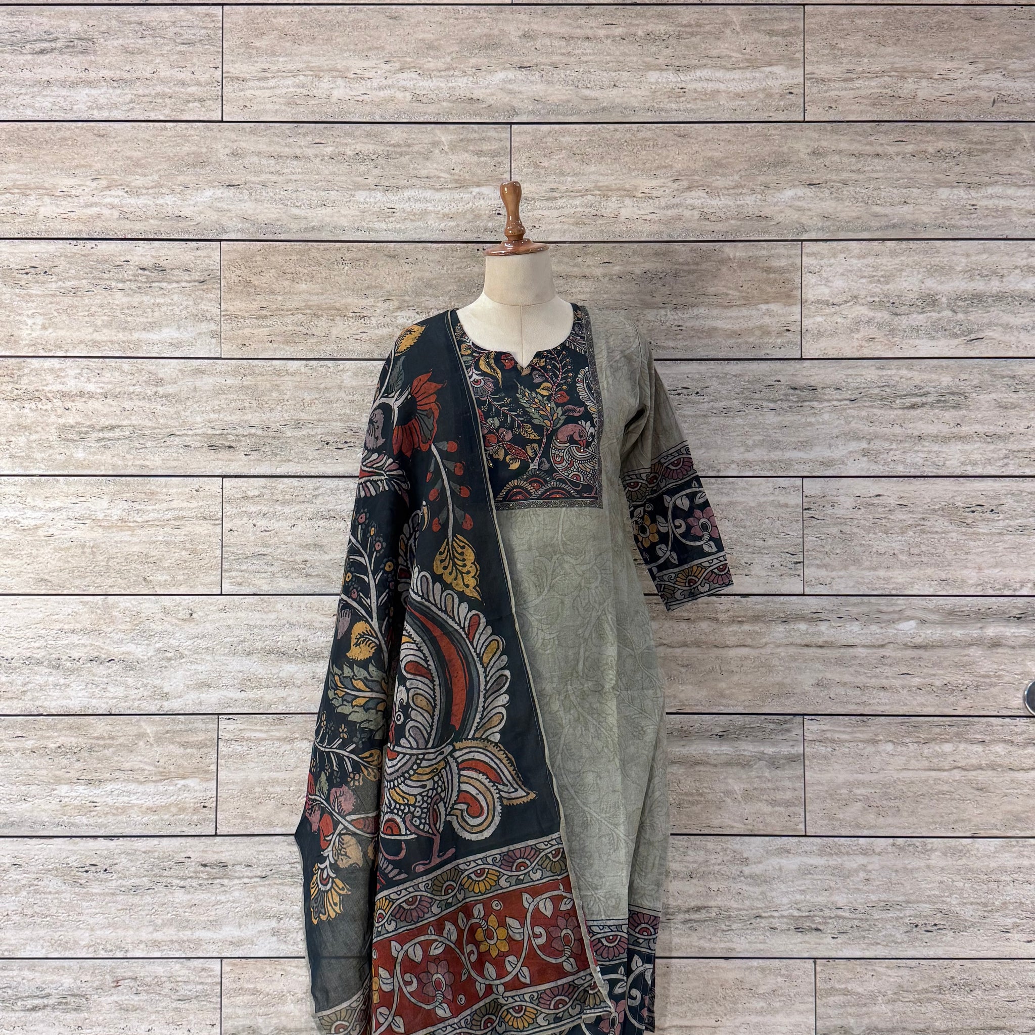 Ajrakh print pure Cotton Suit - CS059