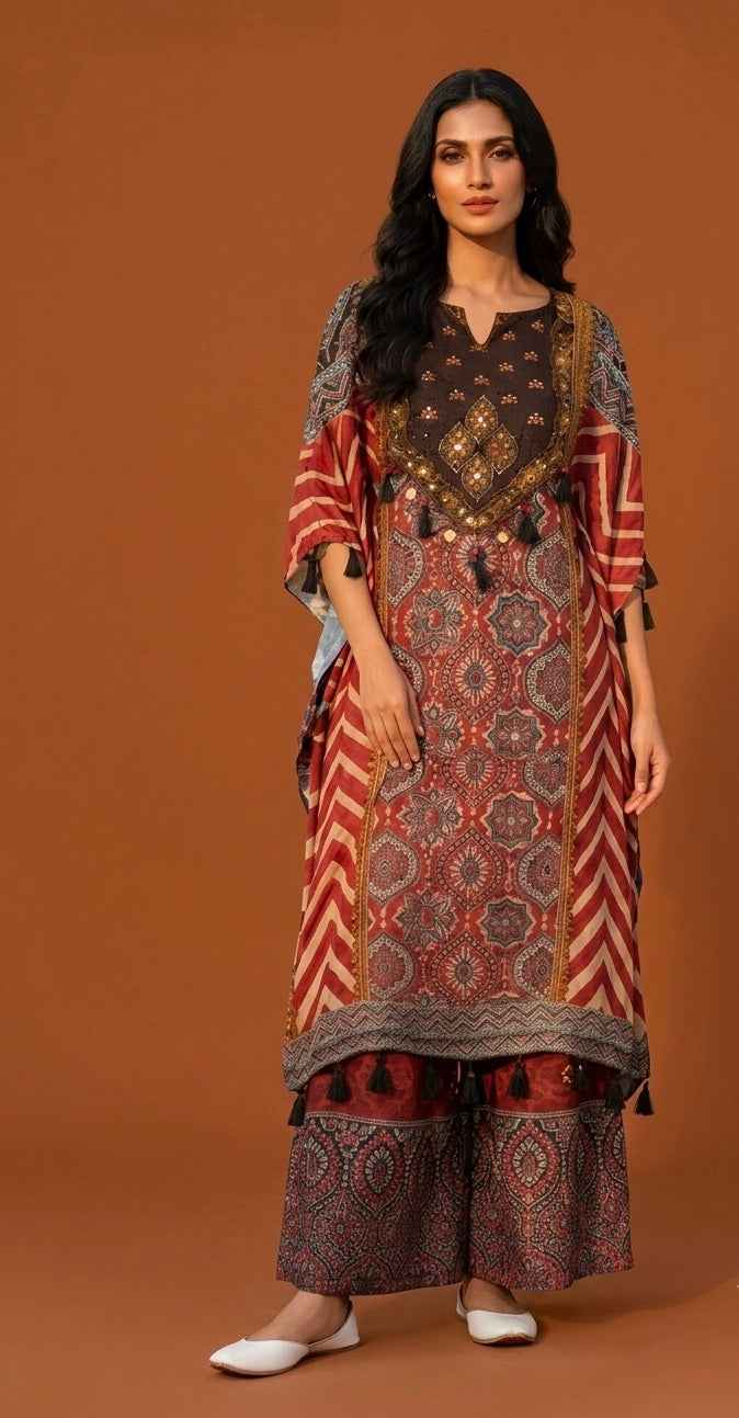 Pure Muslin Kaftan Set MK0035