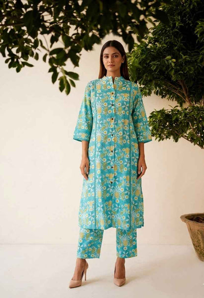 Pure Cotton Two Piece Set