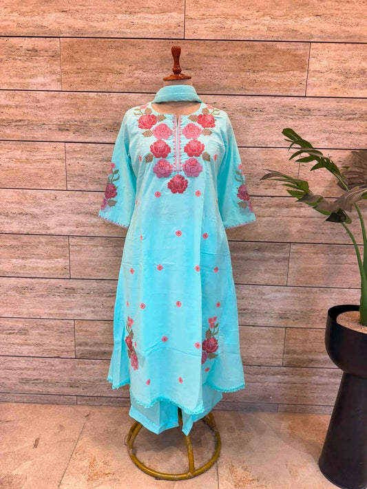 Pure Mul Cotton Dupatta Set MLC47