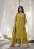 Pure Cotton Three Piece Dupatta Set