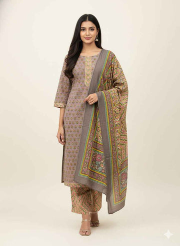 Pure cotton Dupatta set