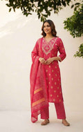 Pure Cotton Dupatta Set