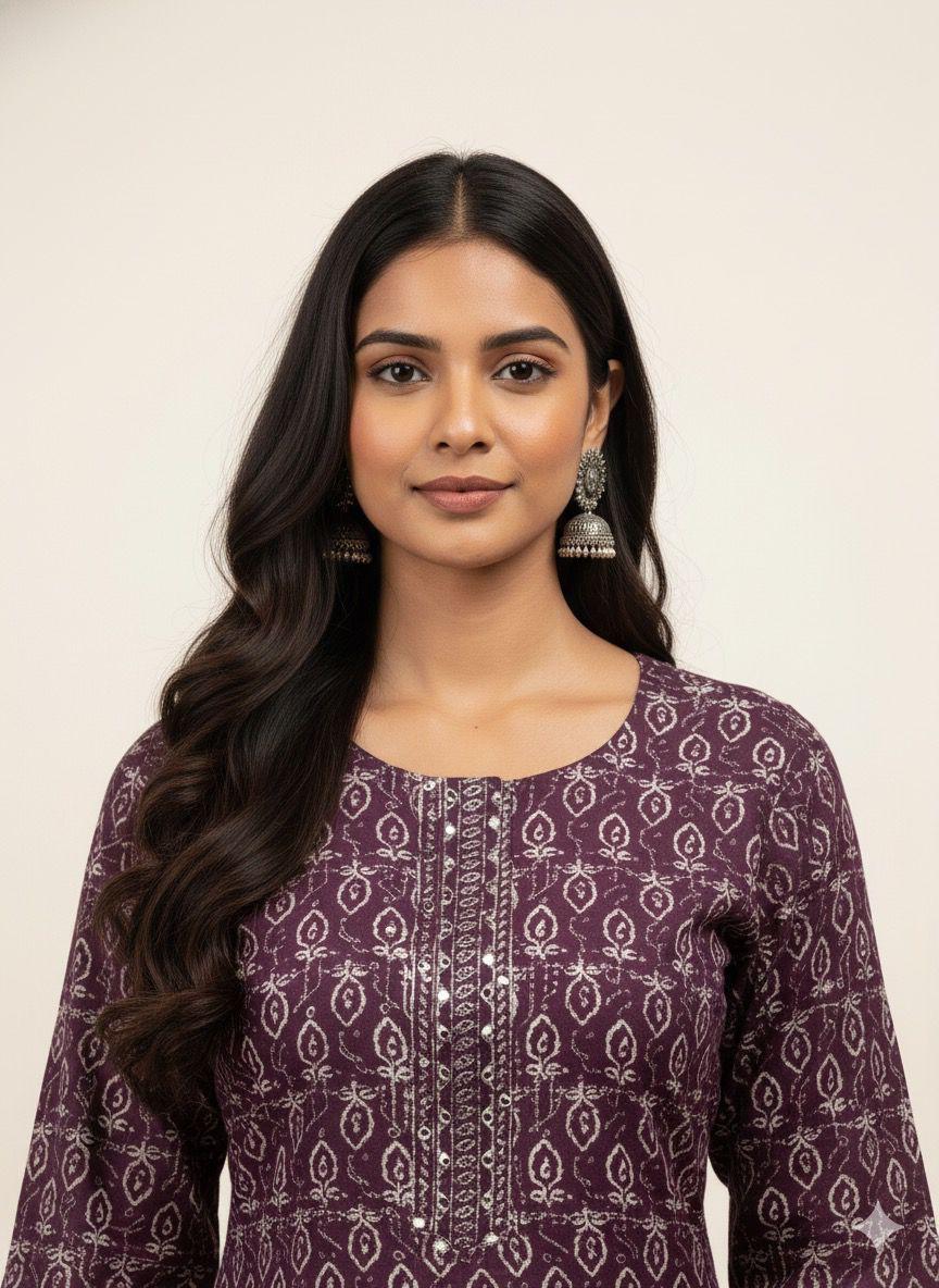 Premium Cotton Block Print Dupatta Set