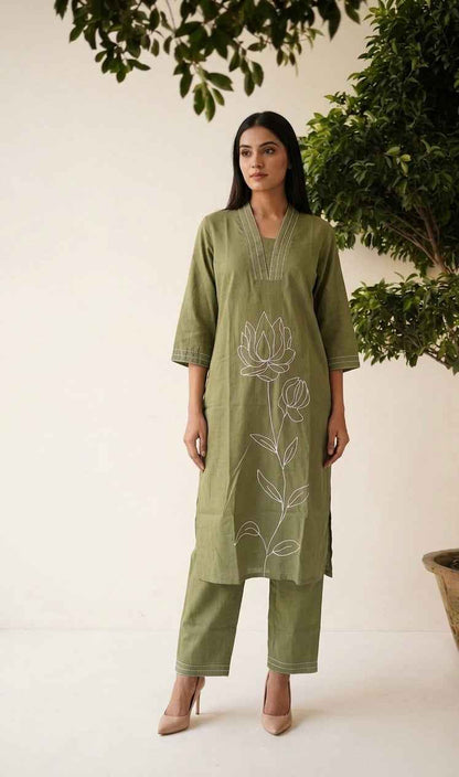 Pure Cotton Two Piece Set