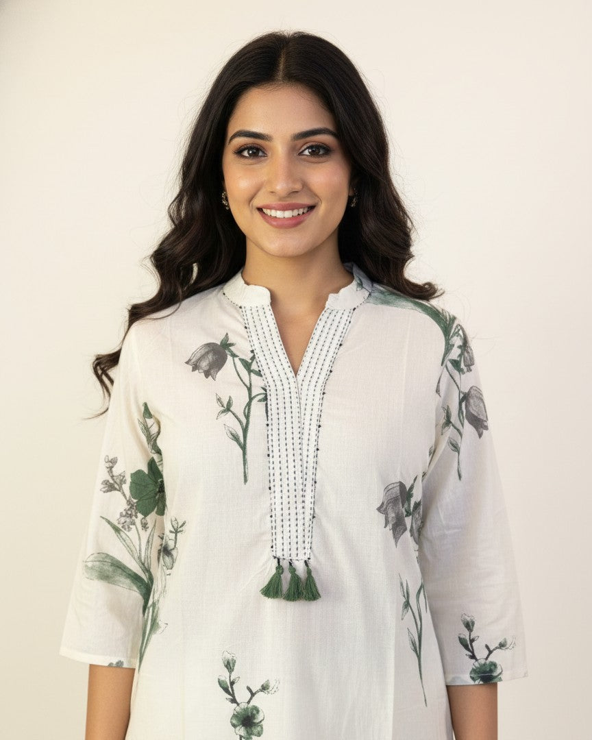 Pure Cotton Floral Print Co Ord Sets COS0104