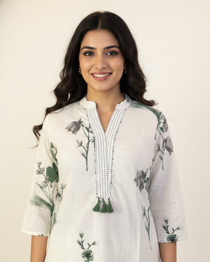 Pure Cotton Floral Print Co Ord Sets COS0104